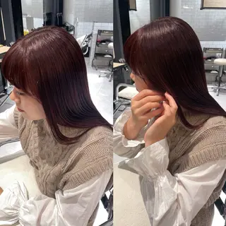 ロング カラー 佐野 えり奈のヘアスタイル