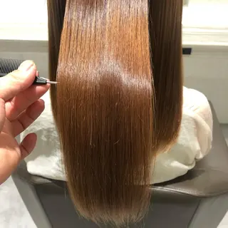 ロング ムトウセイマ/艶髪 /艶ケアWブリーチのヘアスタイル