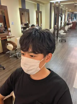 パーマ メンズ 💎森 ハリス誠一💎のヘアスタイル