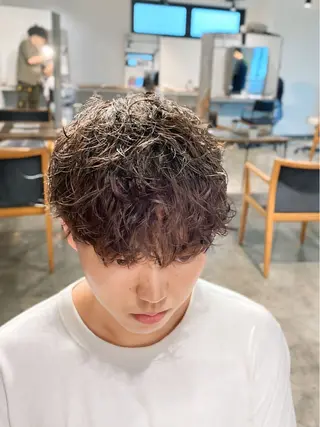 パーマ メンズ メンズパーマ 特化/中川拓也のヘアスタイル