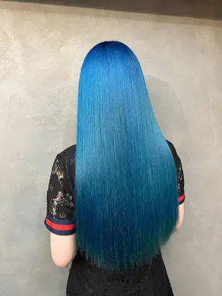 ロング カラー ❤️‍🔥シールエク ＋カラー京❤️‍🔥のヘアスタイル