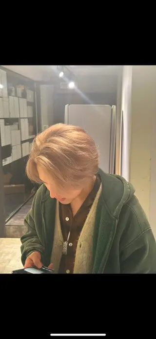 カラー メンズ 縮毛矯正/艶カラー /髪質改善/なんばのヘアスタイル