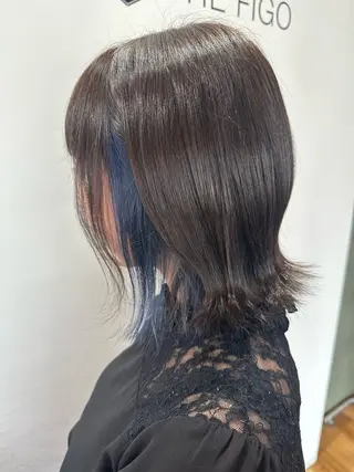 ミディアム カラー いまじゅく あおいのヘアスタイル