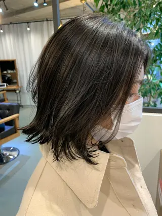 ミディアム 髪質改善/艶髪カラー 関野文也のヘアスタイル