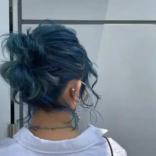 ミディアム カラー ボブウルフ／ボブ Satsuki【名駅のヘアスタイル