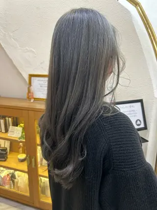 ロング カラー alpha. カラーエクステ下妻のヘアスタイル