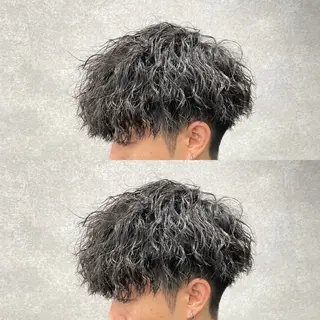 ショート カラー パーマ ヘアアレンジ メンズ キッズ 🔥メンズパーマ🔥 菅原楓のヘアスタイル