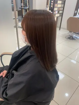 セミロング カラー ママ美容師まつげ 🤍まき🤍のマツエク・マツパデザイン