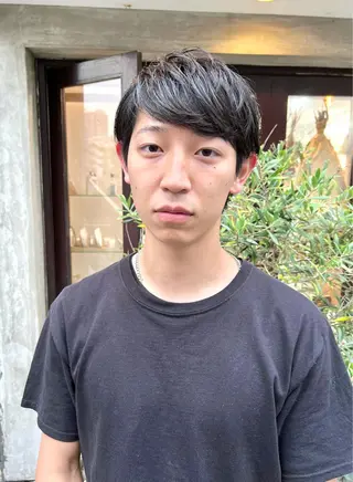 ショート メンズ 木村陸弥 似合わせ 透明感カラー🌿のヘアスタイル