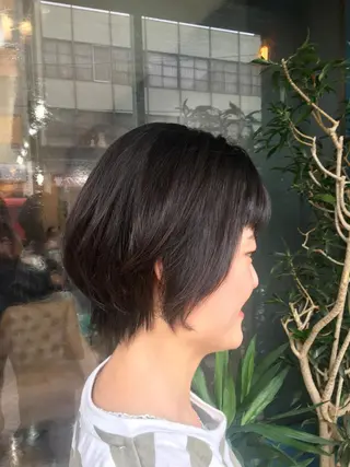 ショート パーマ ヘアアレンジ 佐藤 実咲のヘアスタイル