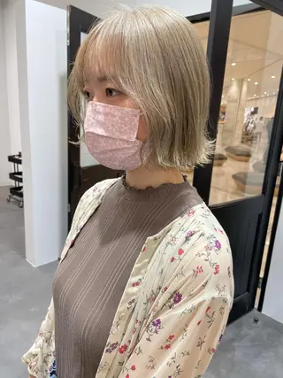 ショート カラー ヘアアレンジ 小倉 愛里のヘアスタイル
