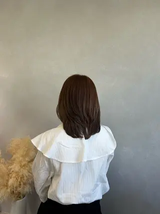 ミディアム カラー 暖色･似合わせカラー (廣石沙英🎀)のヘアスタイル