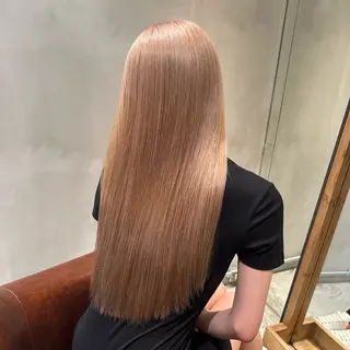 ロング レイヤー×ブリーチ 縮毛矯正/KAのヘアスタイル
