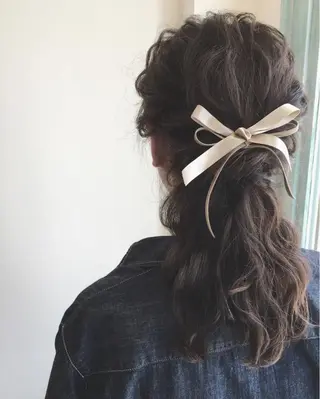 セミロング ロング ヘアアレンジ hair_mellow所属・ゴトウ ノブヒトのヘアスタイル