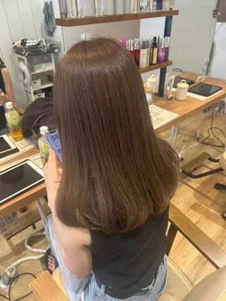 セミロング 🫧顔周りカット 🫧樫村優香のヘアスタイル