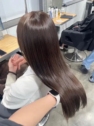 ロング カラー ヘアアレンジ ♡ブラウンカラー♡ 髪質改善♡Rinのヘアスタイル