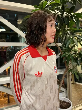 ミディアム パーマ そね こまちのヘアスタイル