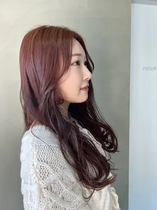 ロング カラー 透明感カラー 暖色shihoのヘアスタイル