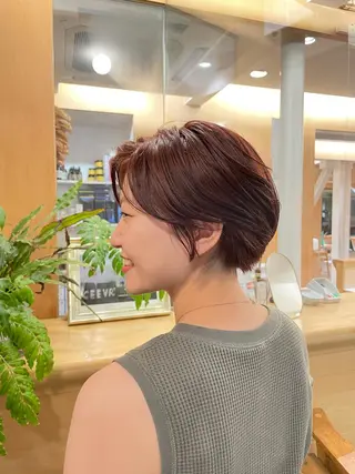 ショート カラー 🍊mai🍊 似合わせパーマのヘアスタイル