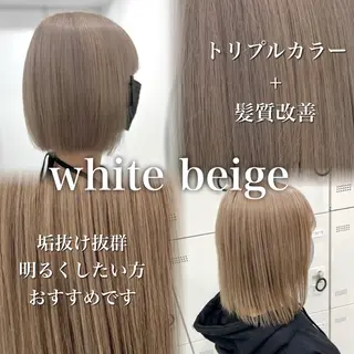 ミディアム カラー ヘアアレンジ 透明感💕今っぽ似合 わせ𝐍𝐨. 𝟏のヘアスタイル