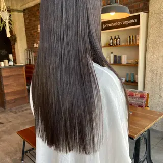 ロング benji名駅店所属・透け感カラー/ momo🦕🌱のヘアスタイル