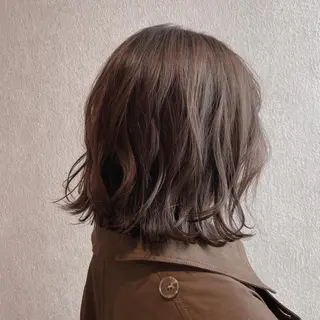 ミディアム カラー ヘアアレンジ 雪本 愛のヘアスタイル