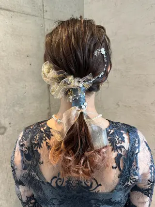 ロング ヘアアレンジ 女性に人気♪ はやしほのかのヘアスタイル