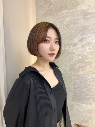 ショート カラー 池袋/似合わせ/縮毛 髪質改善【ugen】のヘアスタイル