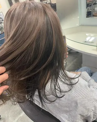 ミディアム カラー ケアパーマ/ブリーチ daisukeのヘアスタイル