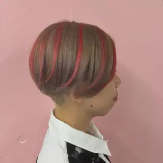 ショート カラー 艶髪サラサラカラー 🌈前原健吾のヘアスタイル