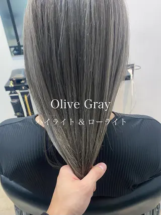 セミロング カラー パーマ ヘアアレンジ ツヤ髪 ／髪質改善 松岡将太郎のヘアスタイル