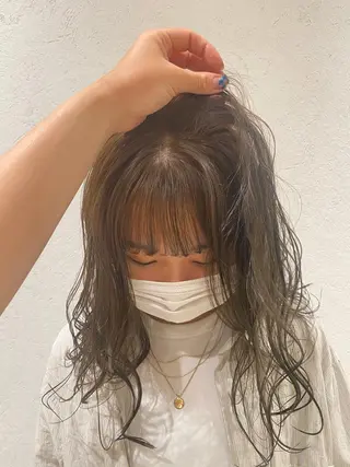 セミロング カラー ヘアアレンジ パーマ指名No1 /namiのヘアスタイル