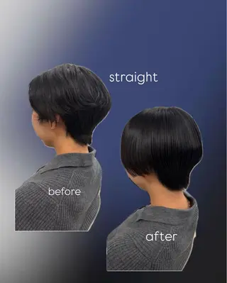 ショート INORI|艶カラ ー|フェイスレイヤーのヘアスタイル