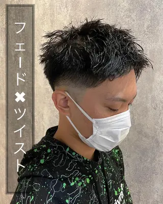 ショート パーマ メンズ 縮毛矯正💎髪質改善 レイヤー✨山内健太郎のヘアスタイル