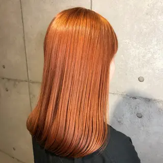 ミディアム カラー newi 池袋のヘアスタイル