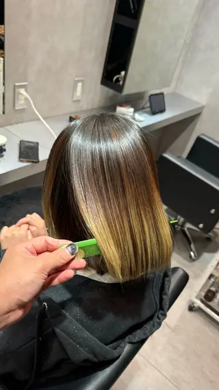 ミディアム BUCKS所属・坂谷 BUCKS/縮毛矯正のヘアスタイル