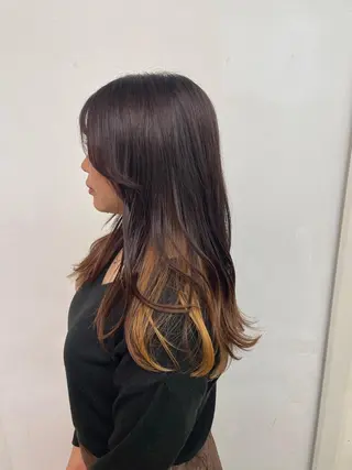 セミロング カラー ⚡️学芸大学 川上拓真⚡️のヘアスタイル