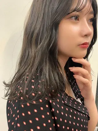 ミディアム ヘアアレンジ 美容室sand 横浜のヘアスタイル