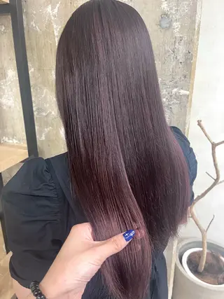 ロング カラー 寒色 ♡ レイヤー ┊︎miyuのヘアスタイル