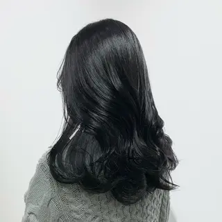 セミロング カラー ヘアアレンジ キヨミ 韓国レイヤーカットのヘアスタイル