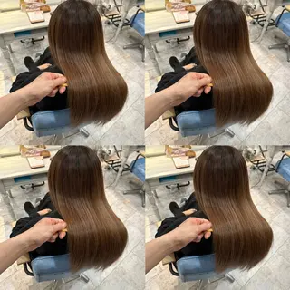 ロング カラー 髪質改善/縮毛矯正/ 韓国ヘア/店長敦士のヘアスタイル