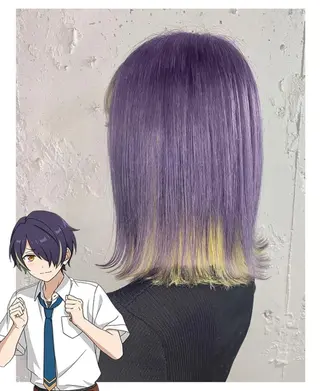 ショート カラー GARU-ガル-所属・TSUNO🦖 派手髪/オタク美容師のヘアスタイル