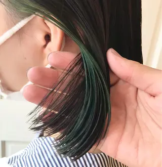 ミディアム カラー 目を惹く艶髪/髪質 改善カラー🤎ぐっちのヘアスタイル