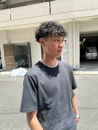 ショート パーマ メンズ 大阪メンズパーマ /スパイキー/らいのヘアスタイル