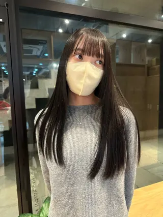 セミロング ボブ/レイヤー/ニュ アンスパーマ/小夏のヘアスタイル