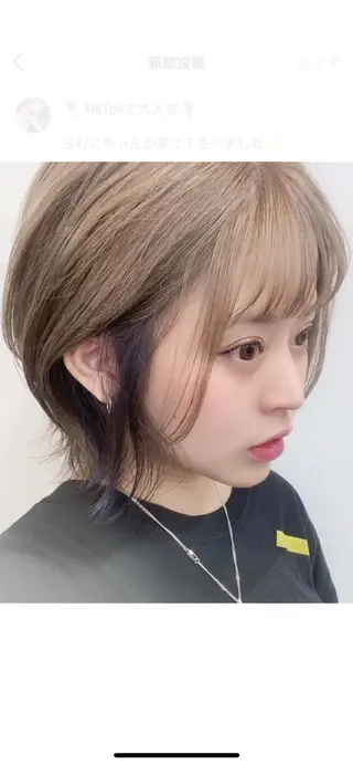 ショート カラー sand  S Ginza所属・🌟sand🌟 丸山悠斗のヘアスタイル