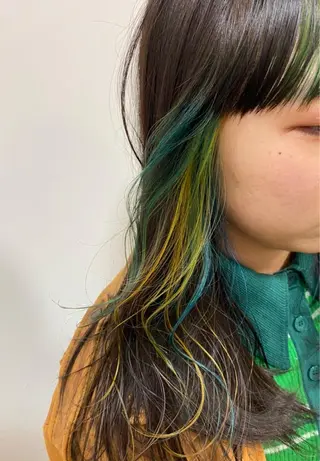 カラー ハイトーン/顔まわり Nina💒のヘアスタイル