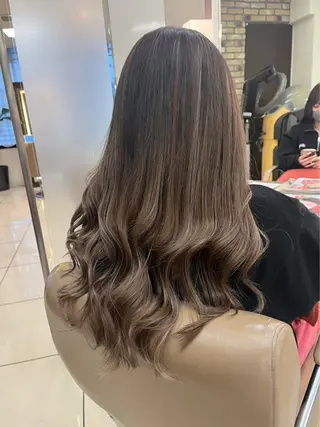 ロング 暖色カラー❤️横浜 エクステらん🦖のヘアスタイル