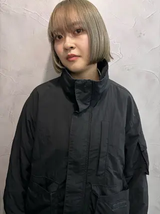 ショート カラー WAKU所属・🧚🏼ボブパーマ 歩美のヘアスタイル