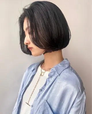 ショート カラー 🌱小顔ヘア/ボブ ミディアム/双葉🌱のヘアスタイル
